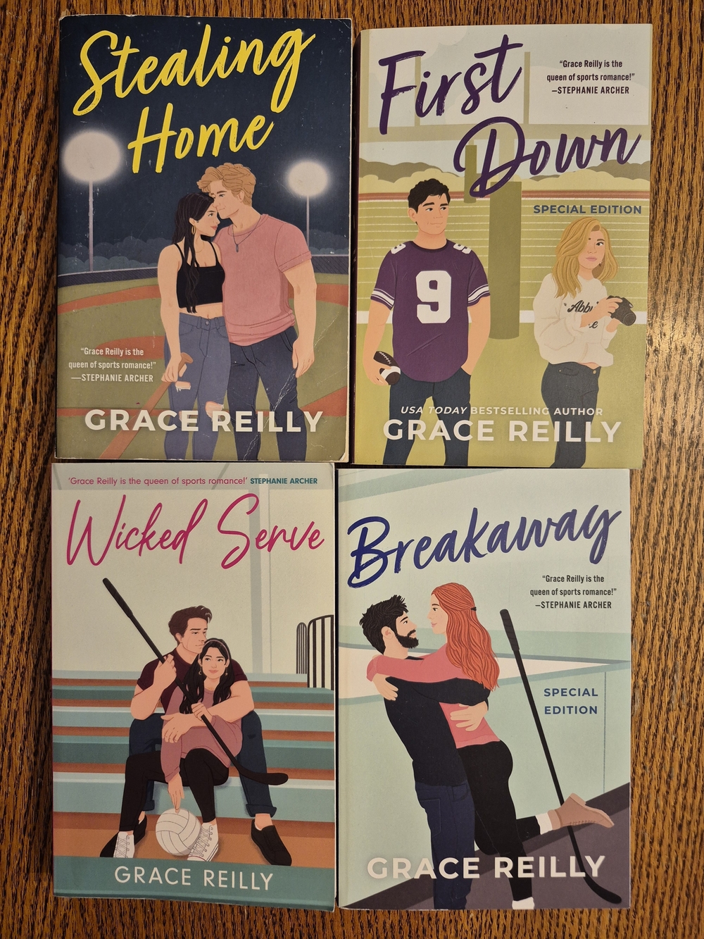 X4 Grace Reilly Sports Romance Series